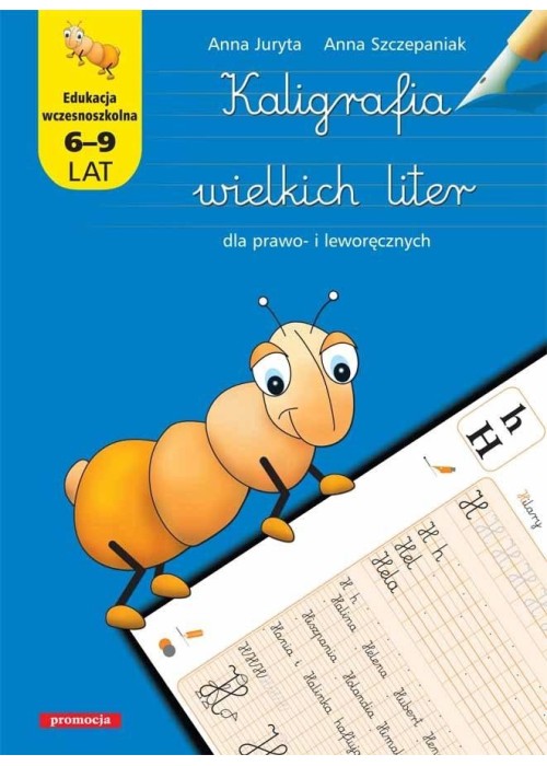 Kaligrafia wielkich liter dla prawo i leworęcznych