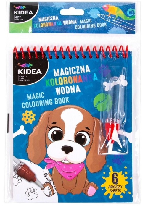 Magiczna kolorowanka wodna B Pieski KIDEA