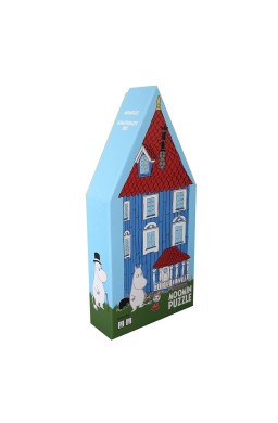 Puzzle dla dzieci w ozdobnym pudełku Dom Muminków