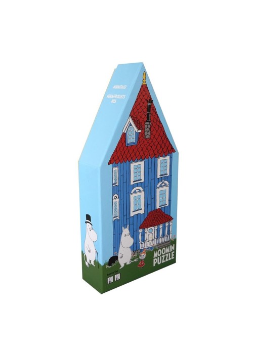 Puzzle dla dzieci w ozdobnym pudełku Dom Muminków