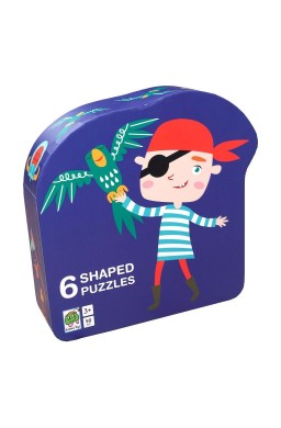 Puzzle dla dzieci w ozdobnym pudełku Pirat