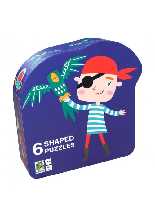 Puzzle dla dzieci w ozdobnym pudełku Pirat