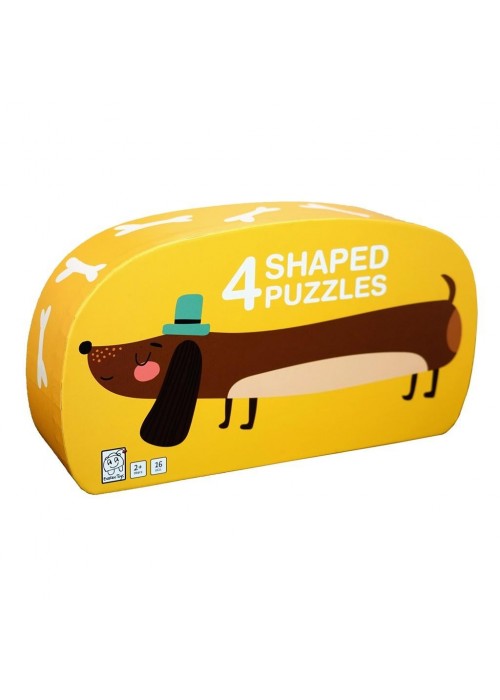 Puzzle dla dzieci w ozdobnym pudełku Pies