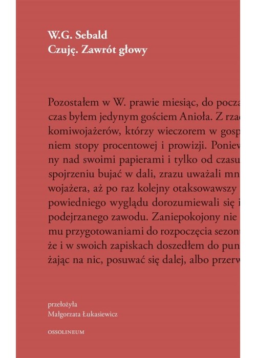 Sebald T.4 Czuję. Zawrót głowy