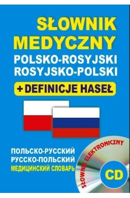 Słownik medyczny polsko-rosyjski rosyjsko-pol + CD