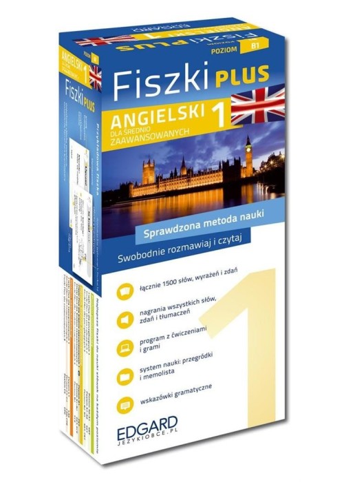 Angielski Fiszki PLUS dla średnio zaawansowanych 1