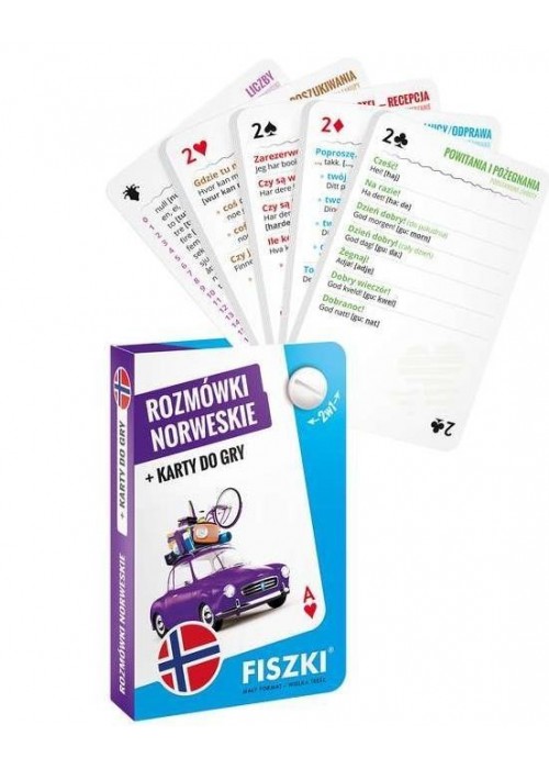 Rozmówki norweskie + karty do gry