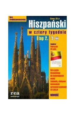 W 4  tygodnie ETAP 2 hiszpański (CD Gratis) REA