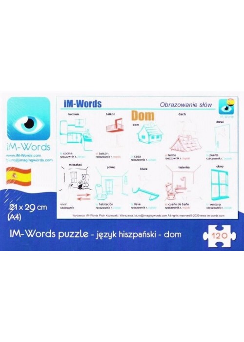 iM-Words Puzzle 120 Hiszpański - Dom