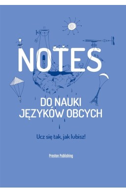 Notes do nauki języków obcych niebieski