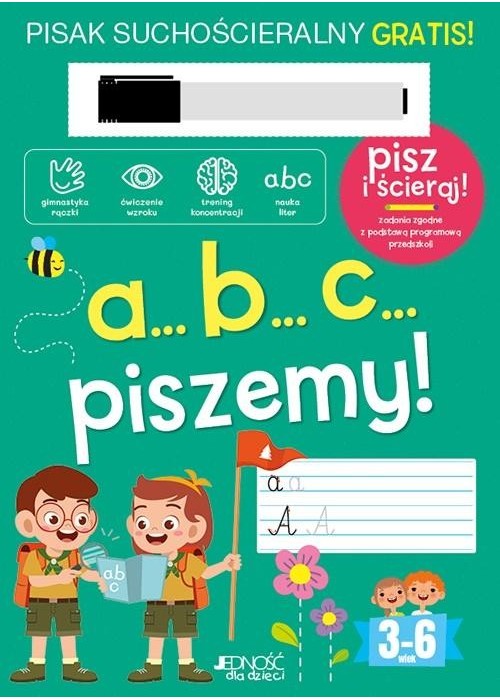 A...B...C... piszemy! Książka z pisakiem sucho.