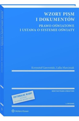 Wzory pism i dokumentów - prawo oświatowe...
