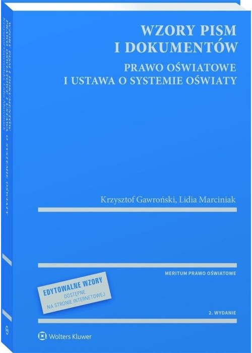 Wzory pism i dokumentów - prawo oświatowe...