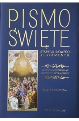 Biblia Tysiąclecia- NT i ST ilustrowana, granat