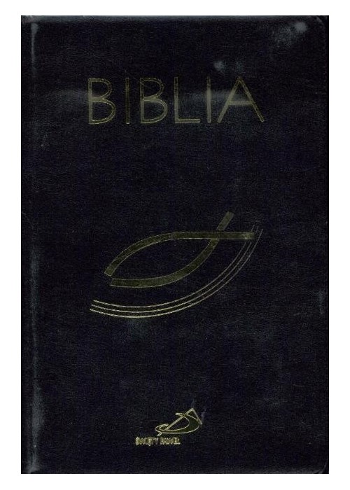 Biblia z rybką z suwakiem czarna