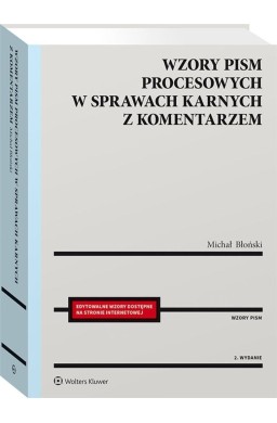 Wzory pism procesowych w sprawach karnych z kom.