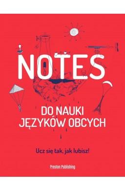 Notes do nauki języków obcych czerwony