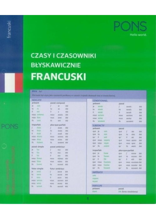 Czasy i czasowniki błyskawicznie. Francuski PONS