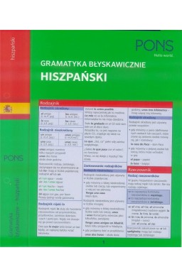 Gramatyka błyskawicznie. Hiszpański PONS