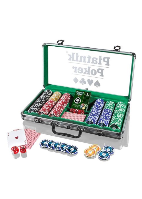 Piatnik Poker Alu-Case - 300 żetonów 14g PIATNIK Piatnik Poker Alu-Case - 300 żetonów 14g PIATNIK